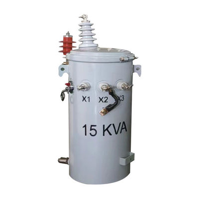 comprare 15kva Distribuzione a poli di montaggio Transformatore monofase Olio immerso da 4160v a 240v fabbricazione online