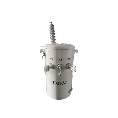 comprare 100 Kva Transformatore di distribuzione monopoli montato Tipo di olio da 34,5KV a 120V Standard IEEE fabbricazione online