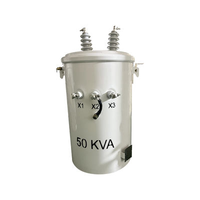 comprare Transformatori di distribuzione montati a polo immersi in olio a fase singola da 50kva da 12470v a 277v fabbricazione online