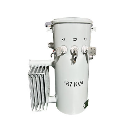 comprare 167Kva Transformatore monofase montato su palo tipo CSP Distribuzione liquido riempito 100Hz 4160V a 480V FR3 fabbricazione online