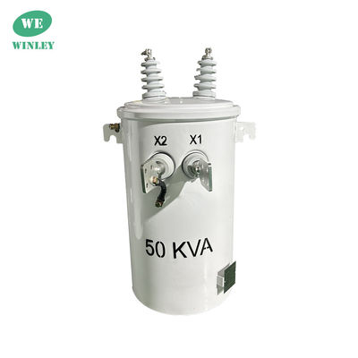 comprare Tipo di olio del trasformatore montato su polo monofase da 50kva Distribuzione da 4160V a 120/240V CSA Norme ANSI/IEEE fabbricazione online