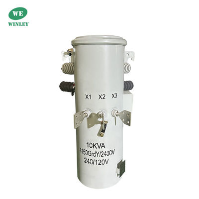 comprare 10KVA Transformatore di distribuzione monofase montato su palo 4160V immerso in olio fabbricazione online
