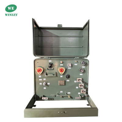 comprare 25 kVA Single-Phase Pad Mounted Distribution Transformer 12.47KV To 120V  Meets DOE 2016  CSA ANSI IEEE Standards fabbricazione online