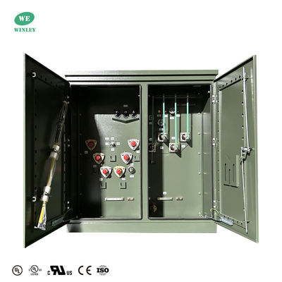 comprare Olio trasformatore montato su pad a tre fasi di 500 KVA immerso per la distribuzione di energia residenziale 12.47 KV con UL cUL elencato fabbricazione online