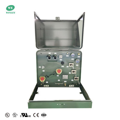 comprare 75Kva Transformatori monofase montati su pad per la distribuzione di energia 24.94KV DOE 2016 Standard CSA ANSI IEEE Standard fabbricazione online