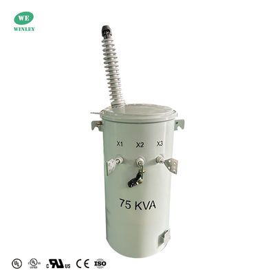 comprare Trasformatore su palo da 75 Kva monofase per distribuzione aerea, montato su palo, 34,5 kV a 120 V, standard Ansi Ieee Doe 2016 fabbricazione online
