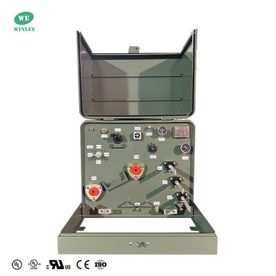 comprare Trasformatori monofase da esterno su basamento da 75 kVA per la distribuzione di energia, riduzione di tensione 12,47 kV, standard ANSI IEEE fabbricazione online