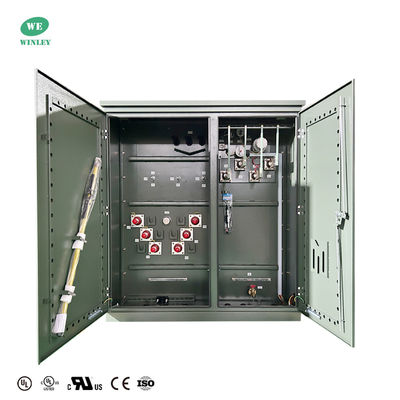 comprare 3 fase pad montato trasformatore distribuzione di energia olio immerso 3750Kva Step-Down 34500V a 480Y ANSI IEEE DOE 2016 UL certificato fabbricazione online