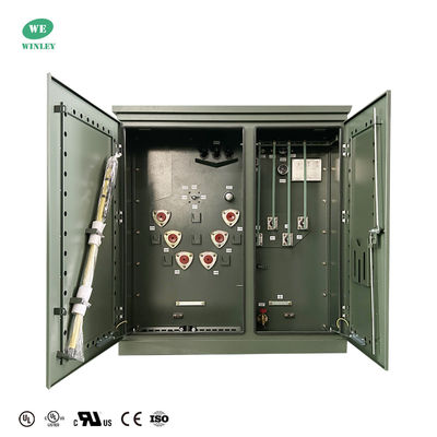 comprare Trasformatore trifase da esterno da 150Kva certificato UL, a bagno d'olio, per distribuzione, 12.470V a 480V, conforme agli standard ANSI IEEE CSA DOE2016 fabbricazione online