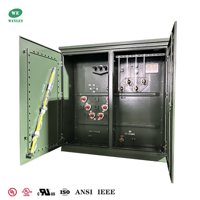 comprare 2000Kva Trasformatore a tre fasi montato su pad 2MVA 12,47KV a 480V Risponde ai valori di efficienza DOE con UL elencato fabbricazione online