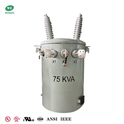 comprare 75Kva Single Phase Pole Mounted Transformer Overhead Distribution  Dual Windings 34500V to 120/240V UL/cUL Listed fabbricazione online