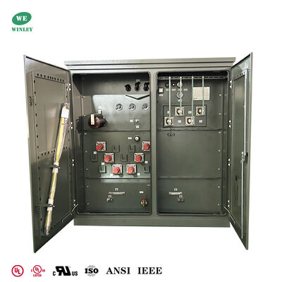 comprare 1500 KVA Three Phase Pad Mounted Transformer with 7-Level Off-Circuit Tapping Multi-Voltage Adaptation and Grounding Porcelain Bushing fabbricazione online