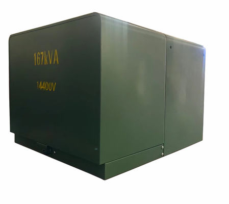 167KVA 1 tipo supporto 24940V 14400V dell'olio di fase del cuscinetto del trasformatore