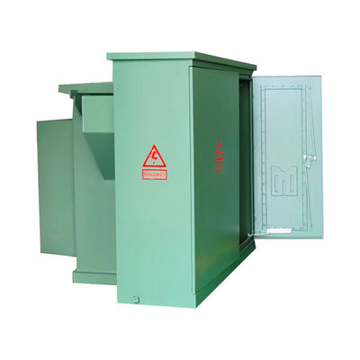 500 KVA Olio del trasformatore a tre fasi montato su pad immerso da 13200v a 208v
