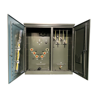 Pad elettrico a tre fasi montato Step Down Transformer immerso in olio 1000kva 15kv