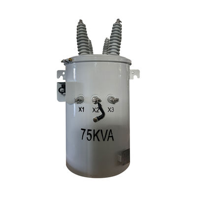 Transformatore di distribuzione a polo elettrico monofase da 75kva da 34500V a 240V