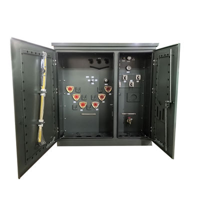 300Kva Tre fase pad montato trasformatore alimentato a circuito 12470GrdY/7200V a 480Y/277