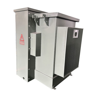 150 Kva Trasformatore elettrico a tre fasi montato su pad Alimentazione radiale passo verso il basso da 12470V a 208V