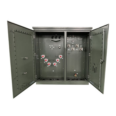 Transformatori montati su 3 pad di fase dimensioni 3000Kva Step-Down 12000V a 630Y/364