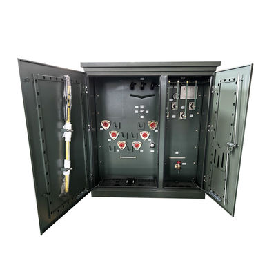 Piattaforma di montaggio del trasformatore Piattaforma a tre fasi montata trasformatore 300kva olio riempito da 13800v a 208v