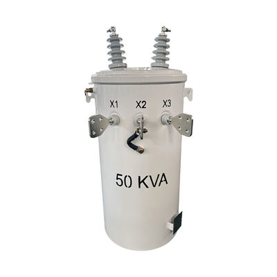 Distribuzione immersa in olio del trasformatore montato su polo monofase da 50kva da 4160V a 120/240V
