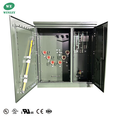 75 Kva 3 fase pad montato trasformatore liquido - riempito 13.2KV DOE 2016 Efficienza UL/cUL certificato
