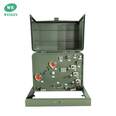167Kva Pad monofase montato trasformatore olio residenziale riempito 34.5KV liquido riempito
