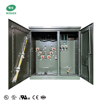 1500Kva Tre fase pad montato trasformatore olio immerso 4160V soddisfa DOE 2016 ANSI / IEEE standard
