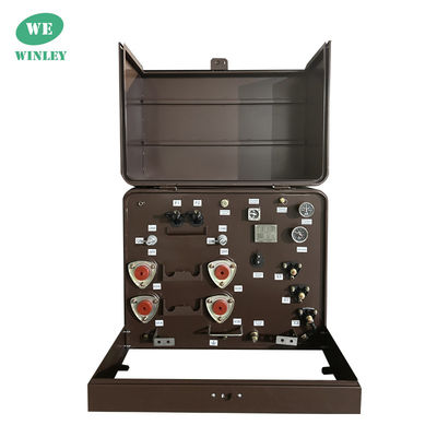 1 trasformatore montato su pad di fase trasformatore di distribuzione immerso in olio 7200V Norme ANSI IEEE