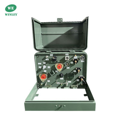 25kva Transformatore monofase a pad montato Distribuzione di olio Transformatore immerso da 12470V a 240V ANSI IEEE 304SS Serbatoio