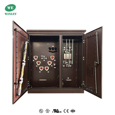 45Kva Tre fasi pad montato trasformatore olio immerso Distribuzione 12470V Step Down UL certificato