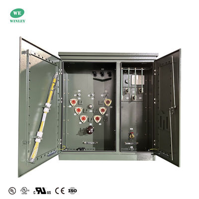 Trasformatore di energia solare 225kva Trasformatore a tre fasi montato su pad per applicazioni di energia solare Step Up 208V a 13.8KV