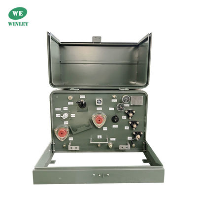 50kva Transformatore monofase montato su pad Transformatore di distribuzione immerso in olio 13800V ANSI / IEEE C57