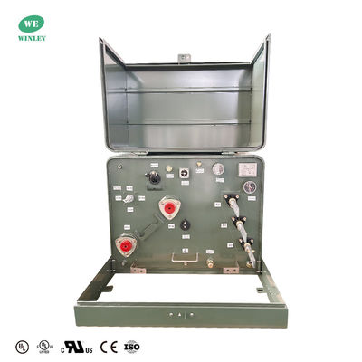 UL Listed 167kVA Transformatore monofase montato su pad da 13800V a 120V Transformatore di distribuzione immerso in olio Standard ANSI IEEE