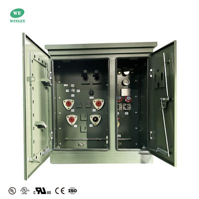 Trasformatore a pad montato a singola fase da 15kva 200Hz 2400V CSA ANSI IEEE Standard Liquid Filled Distribution Transformer