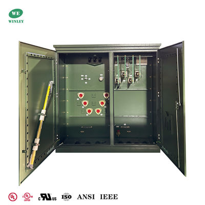 Trasformatore trifase a montaggio su cuscinetto con certificazione UL/CUL 3750KVA 12.47KV a 480V per la distribuzione di energia a media tensione