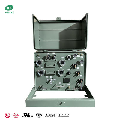 Trasformatore montato su pad da 100kva a 1 fase da 22900V a 120V Trasformatore di distribuzione di potenza ANSI IEEE Meet DOE 2016 Standard