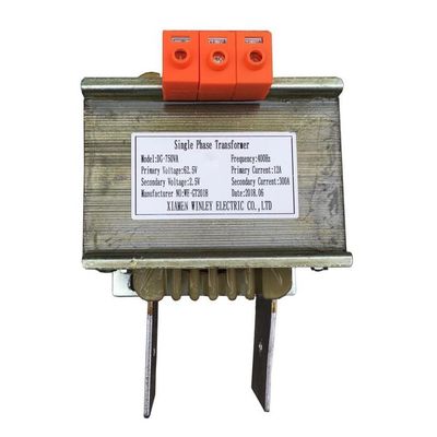 Trasformatore 400Hz 62.5V di controllo di tensione di monofase di 750VA 300A 12A a 2.5V