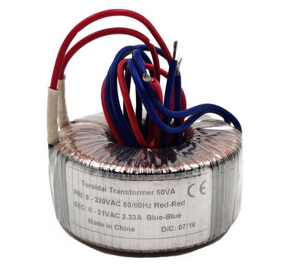 Trasformatore automatico toroidale elettronico 230VAC di isolamento 70VA a 24VAC