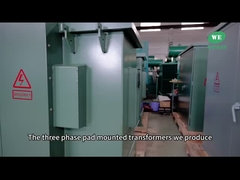 Trasformatore a tre fasi montato su pad