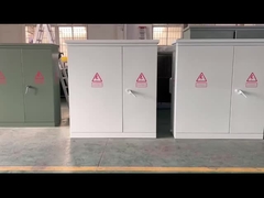 Trasformatore immerso in olio a tre fasi montato su pad